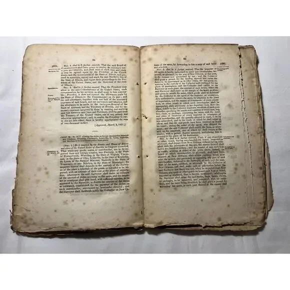 1831 Acts Congress Railroad Native American Treaty Patents Laws Andrew Jackson - Picture 4 of 8